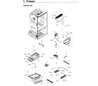 Samsung RF28HDEDPWW/AA-08 freezer / icemaker diagram