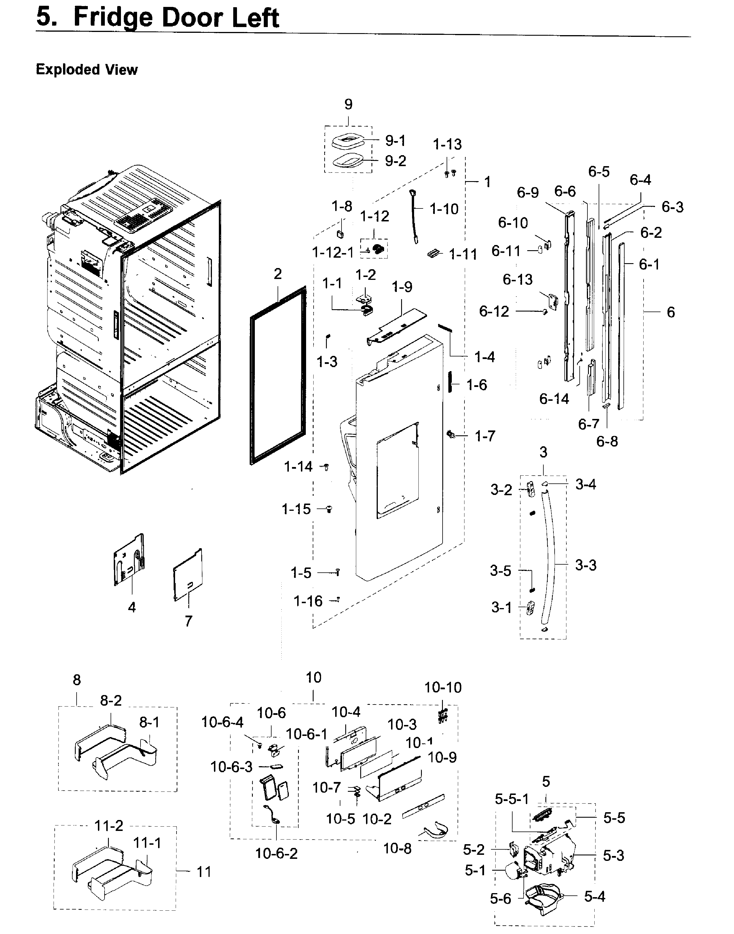 Fridge door l