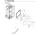 Samsung RF28HDEDPBC/AA-08 freezer door diagram