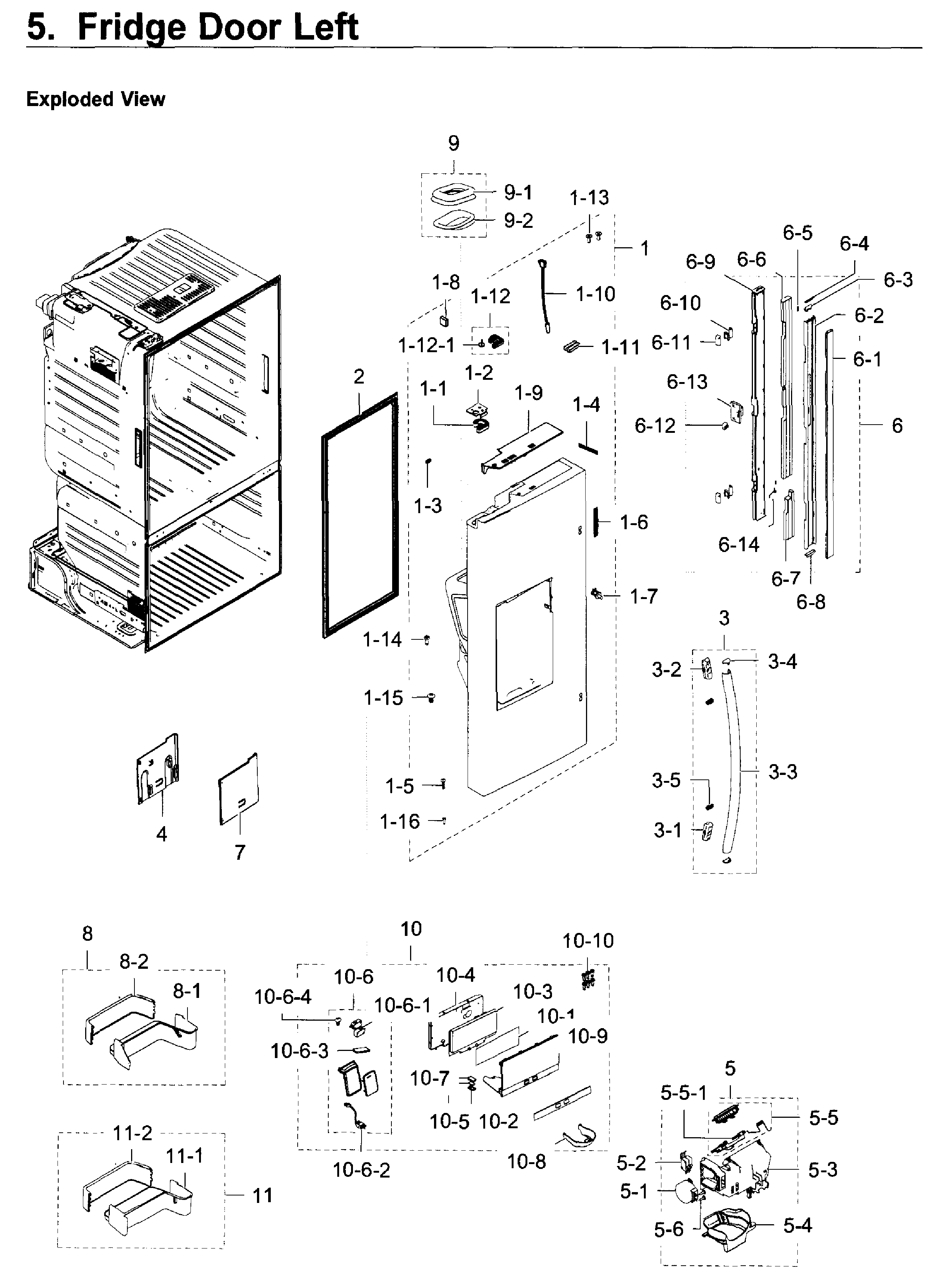 Fridge door l