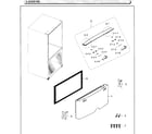 Samsung RF26HFENDBC/AA-01 freezer door diagram