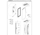 Samsung RF26HFENDBC/AA-01 fridge door l diagram