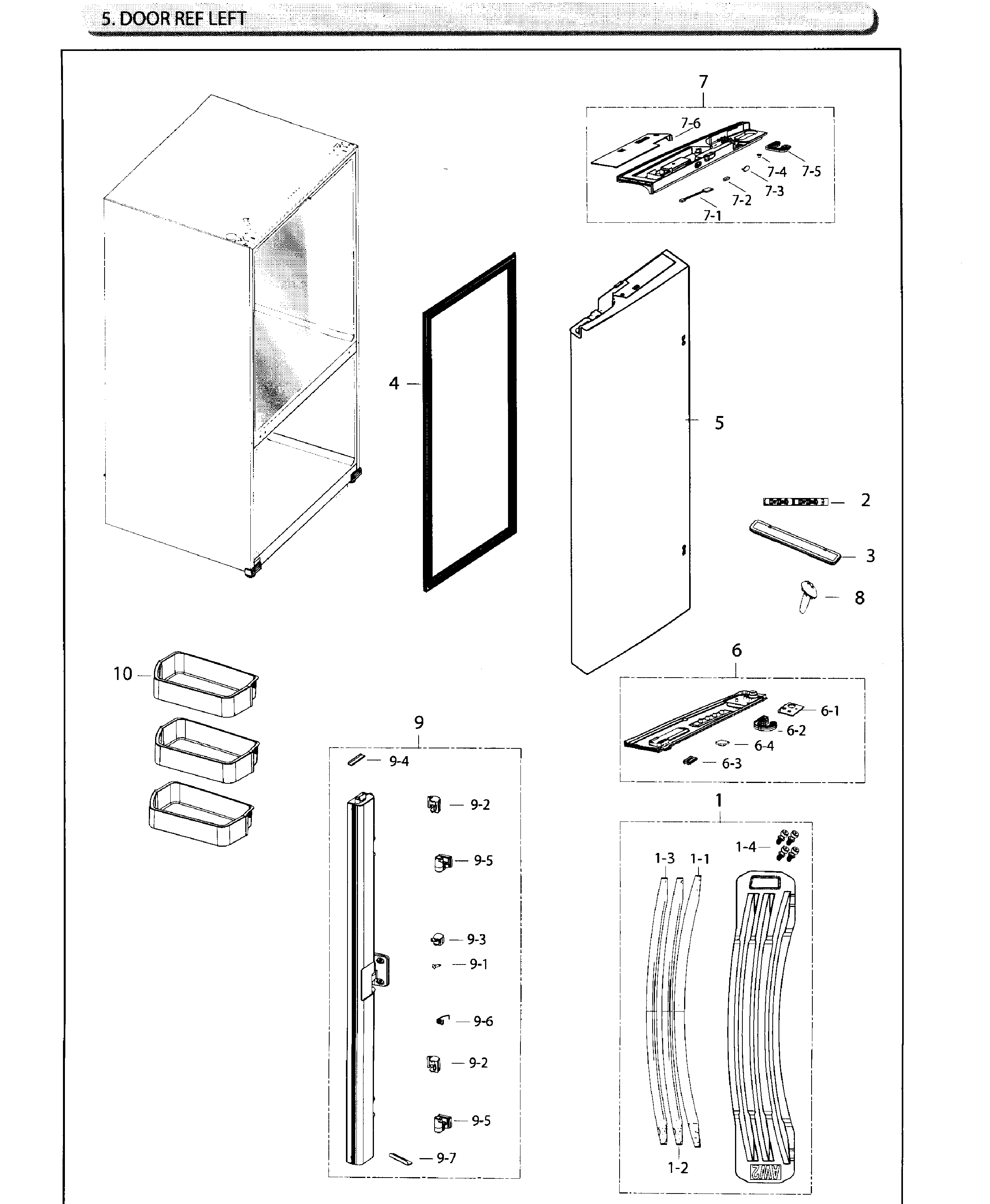 Fridge door l