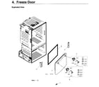 Samsung RF26J7500SR/AA-03 freezer door diagram