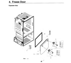 Samsung RF26J7500WW/AA-03 freezer door diagram