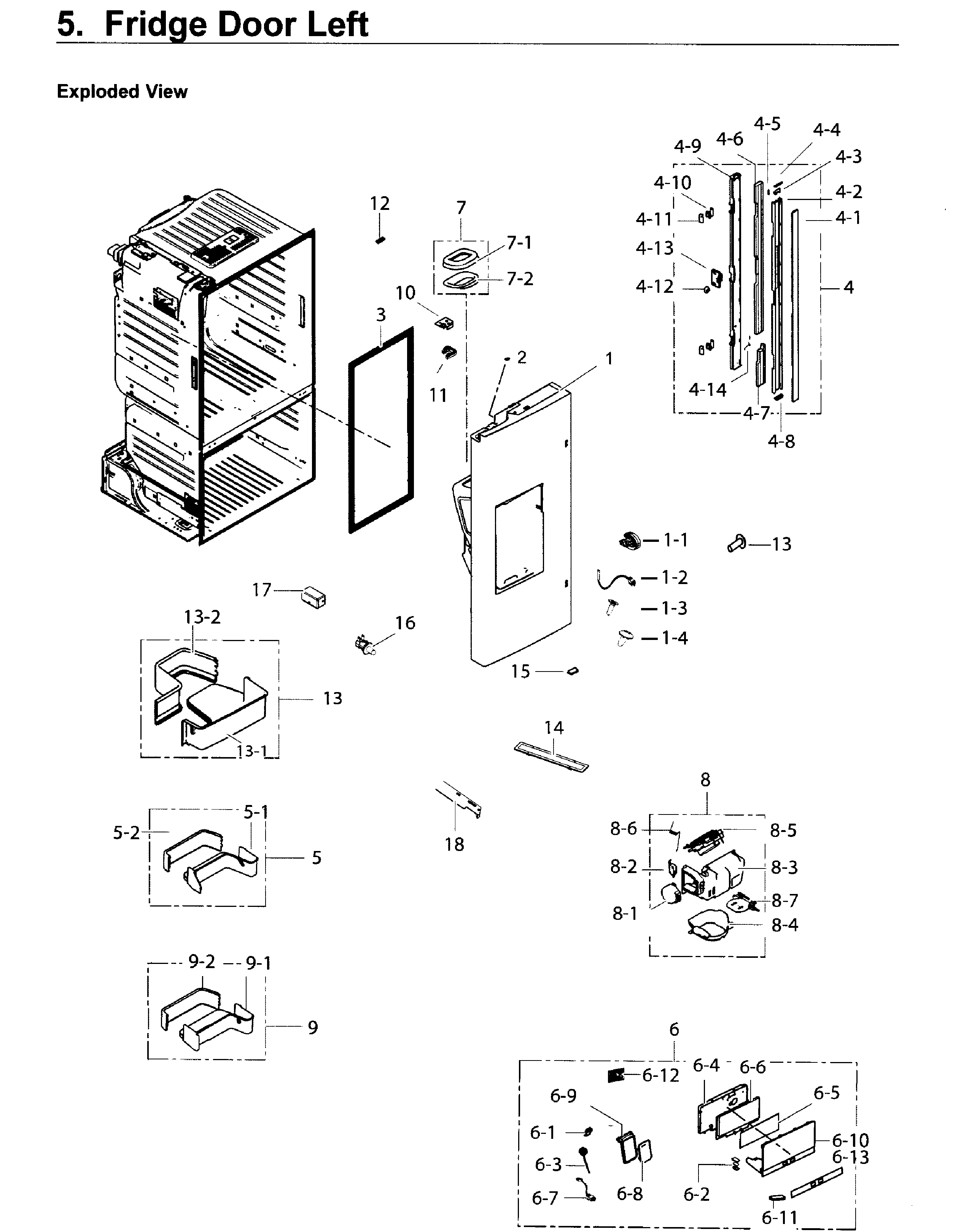 Fridge door l