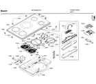 Bosch NET8668SUC/01 cooktop asy diagram