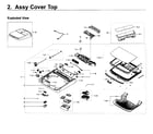 Samsung WA50K8600AV/A2-11 cover top diagram