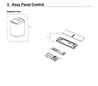 Samsung WA50K8600AV/A2-11 control panel diagram