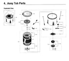 Samsung WA50K8600AV/A2-11 tub parts diagram