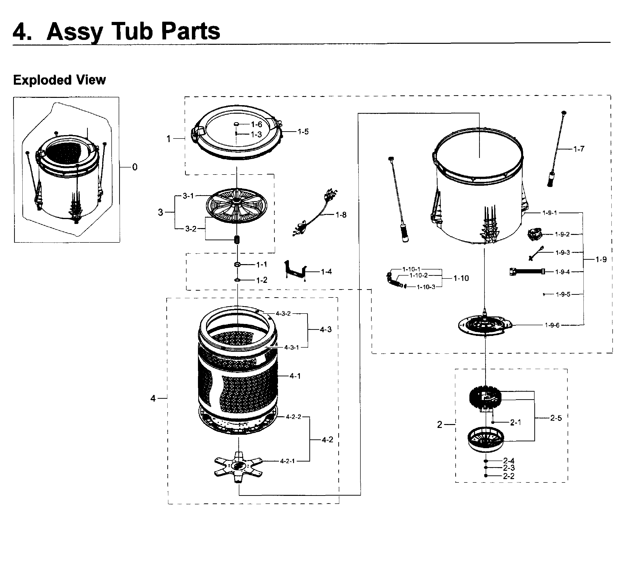Tub parts