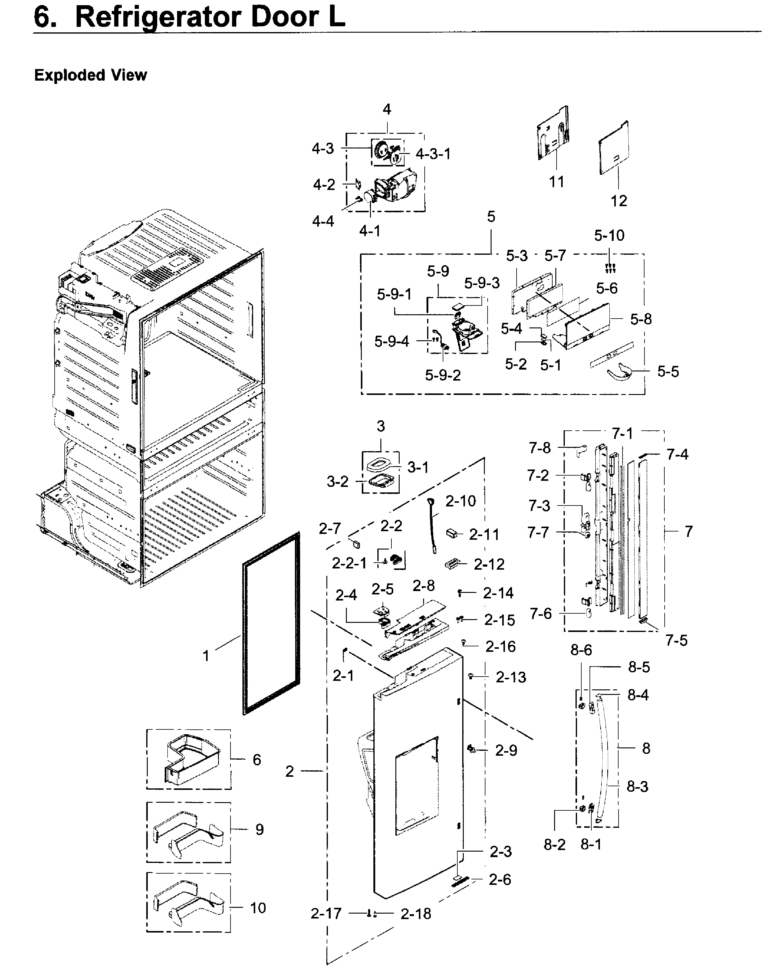 Fridge door l