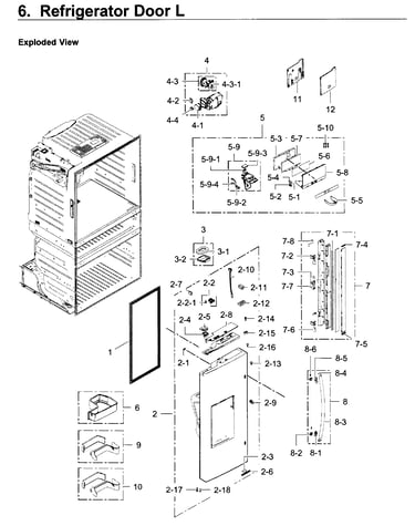 Fridge door l