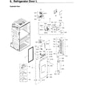 Samsung RF28JBEDBSR/AA-06 fridge door l diagram
