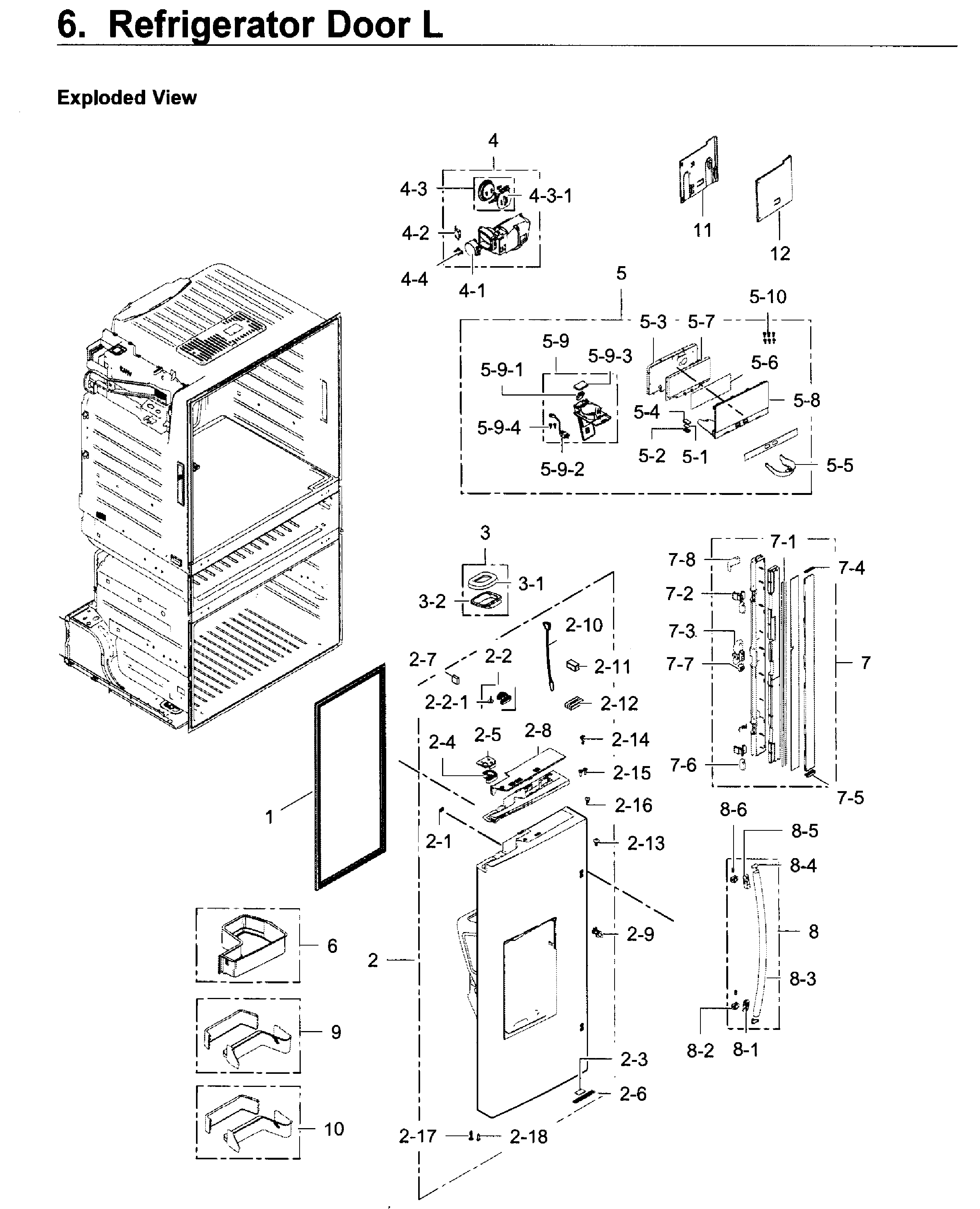 Fridge door l