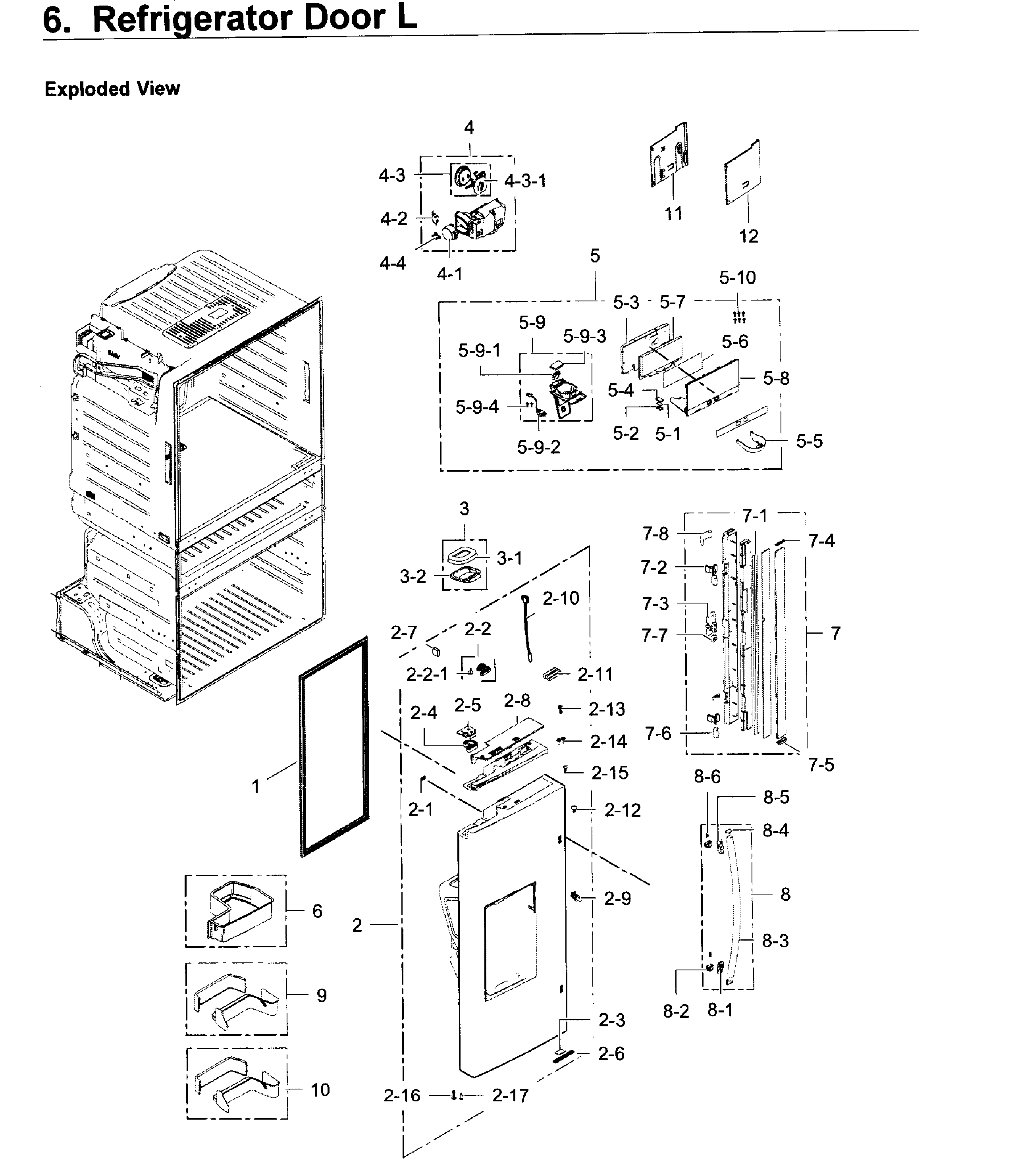 Fridge door l