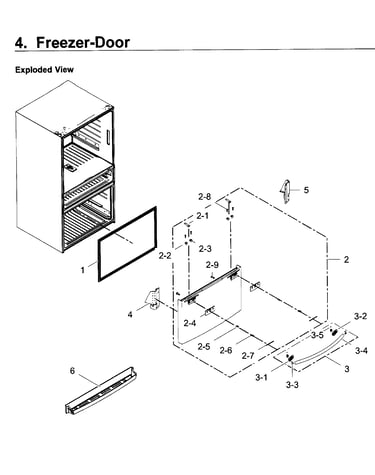 Freezer door
