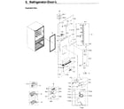 Samsung RF30KMEDBSG/AA-00 fridge door l diagram
