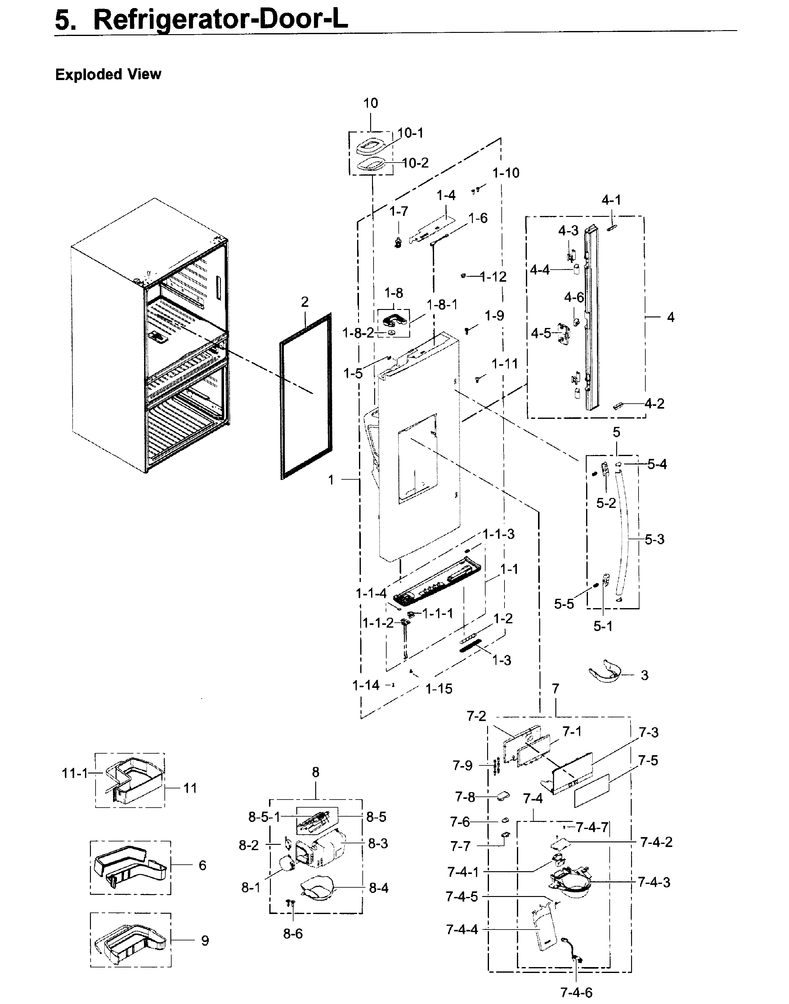 Fridge door l