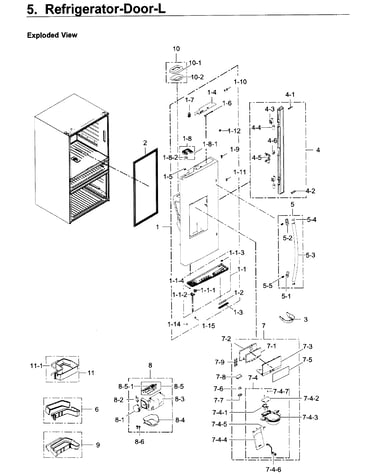 Fridge door l