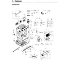 Samsung RF263TEAEWW/AA-04 cabinet diagram