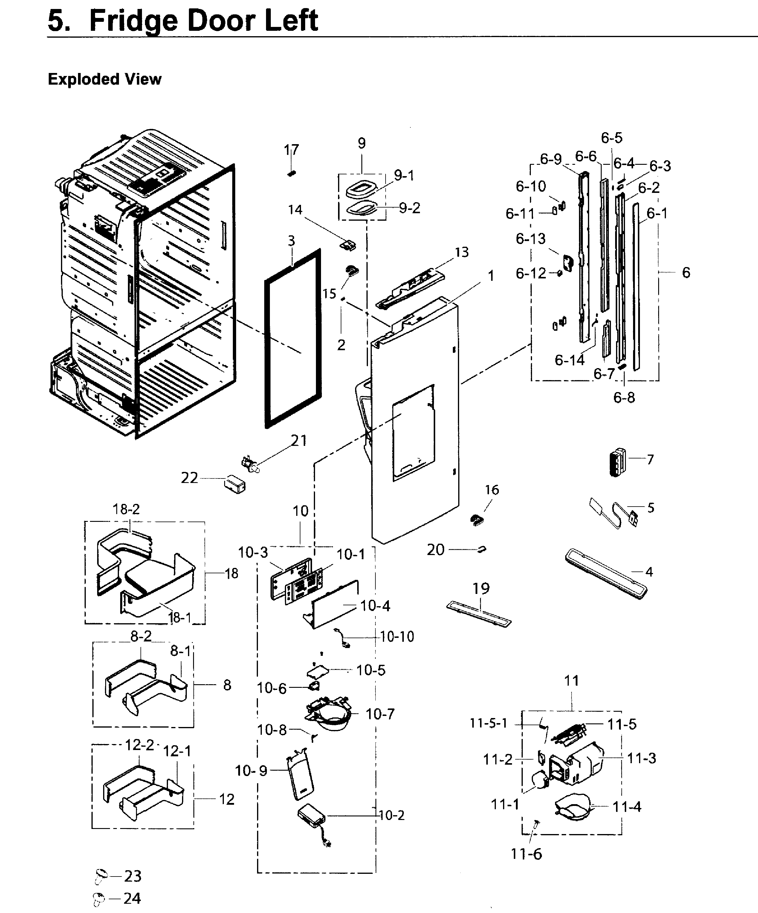 Fridge door l