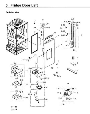 Fridge door l