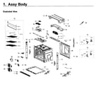 Samsung NV51K6650SG/AA-00 body diagram
