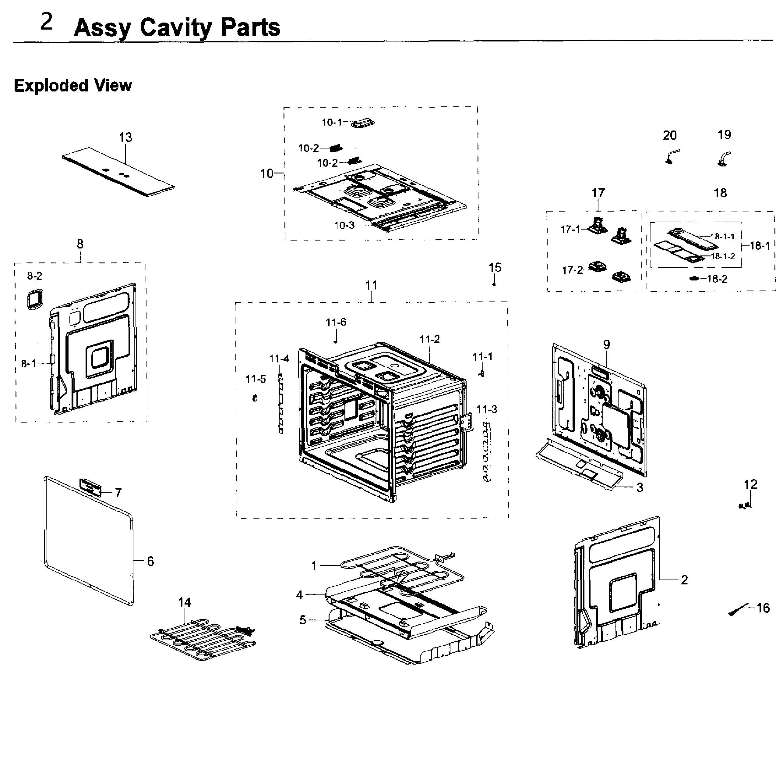 Cavity parts