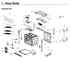 Samsung NV51K6650SS/AA-00 body diagram