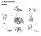 Samsung NV51K6650DG/AA-00 cavity parts diagram