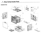 Samsung NV51K6650DS/AA-00 cavity double parts diagram
