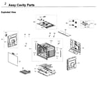Samsung NV51K7770SG/AA-00 cavity parts diagram