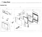 Samsung NV51K7770SS/AA-00 door diagram