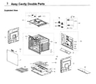 Samsung NV51K7770DG/AA-00 cavity double parts diagram