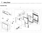 Samsung NV51K7770DG/AA-00 door asy diagram