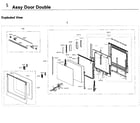 Samsung NV51K7770DG/AA-00 door double diagram