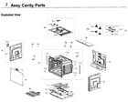 Samsung NV51K7770DS/AA-00 cavity parts diagram