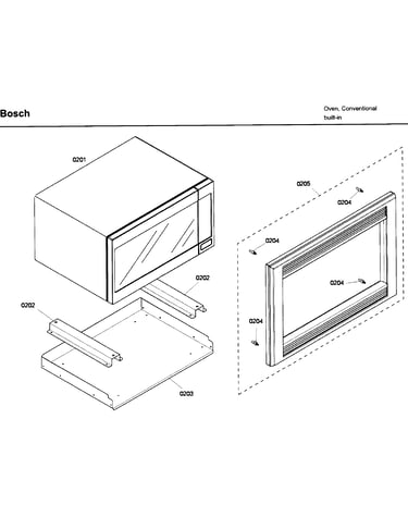 Frame-microwave