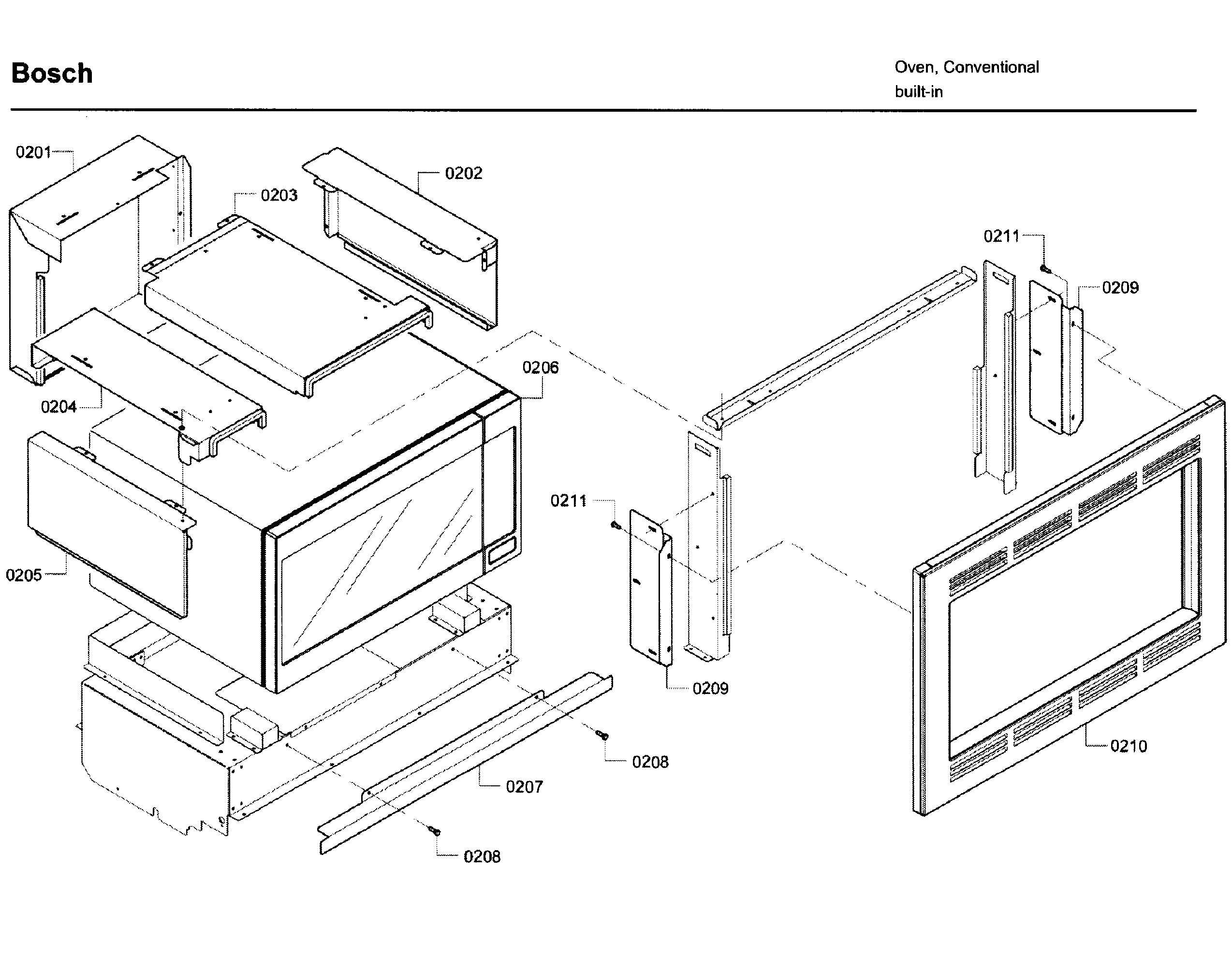 Frame-microwave