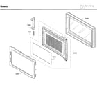 Bosch HBL5760UC/09 door asy diagram