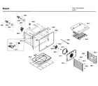 Bosch HBL5760UC/09 oven cavity diagram