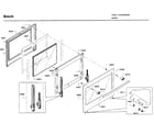 Bosch HBL8651UC/02 door asy diagram