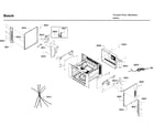 Bosch HMB50152UC/01 frame parts diagram