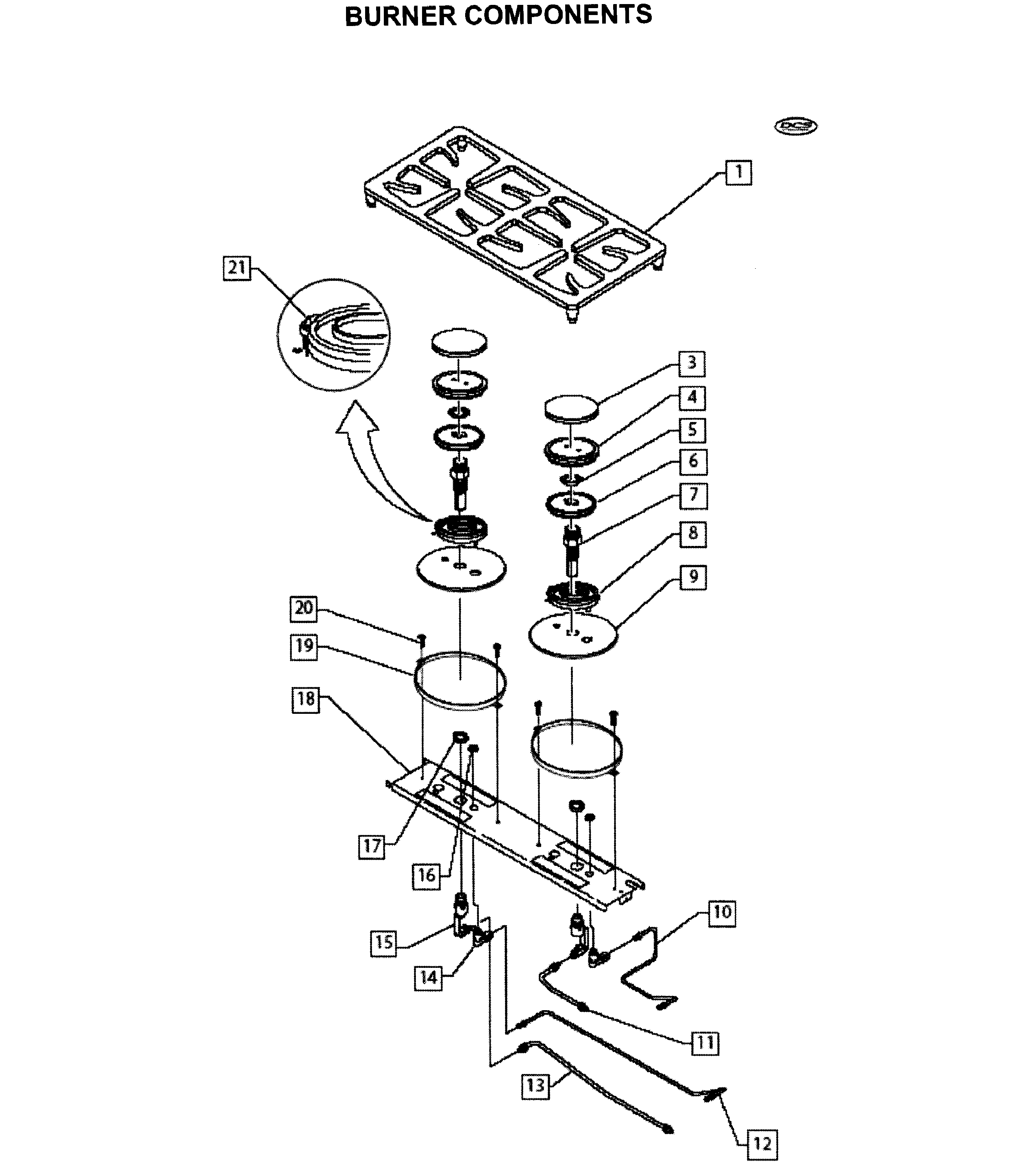 Burner parts