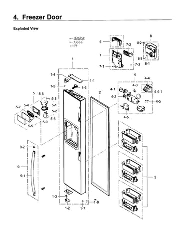 Freezer door