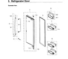 Samsung RS25H5121SR/AA-01 fridge door diagram