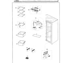 Samsung RS25J500DWW/AA-01 refrigerator diagram