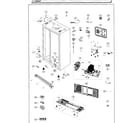 Samsung RS25J500DWW/AA-01 cabinet diagram