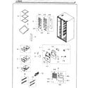 Samsung RH25H5611WW/AA-02 refrigerator diagram